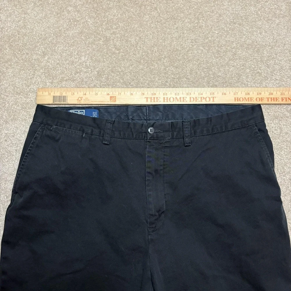 Polo Ralph Lauren Pants Mens‎ 38x30 Black Chino Prospect Pant Classic Fit Casual